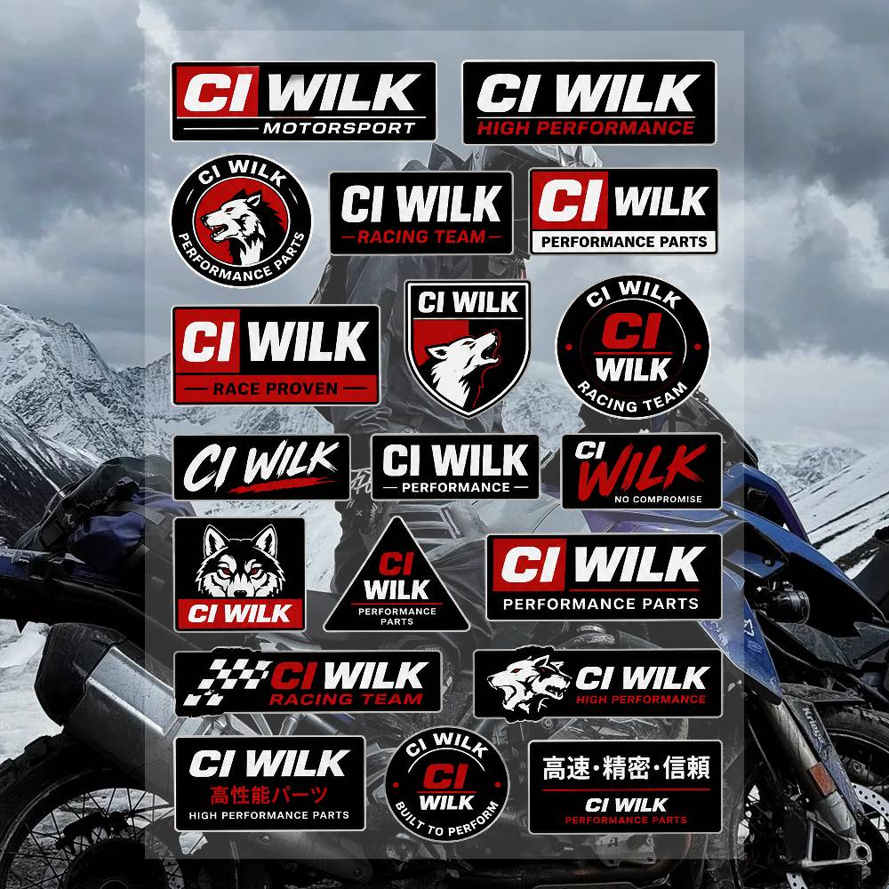 Streetwear Brand Stickers - ชุดสติกเกอร์แบรนด์ A-ci Wh-Ig-LK-g สตรีทแวร์ สติกเกอร์ไวนิลกันน้ำสำหรับแล็ปท็อป หมวกกันน็อค