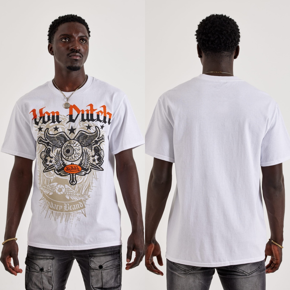 Streetwear Brand With Eye - เสื้อยืดลายกราฟิก Moto Flying Eye Von Motorcycle