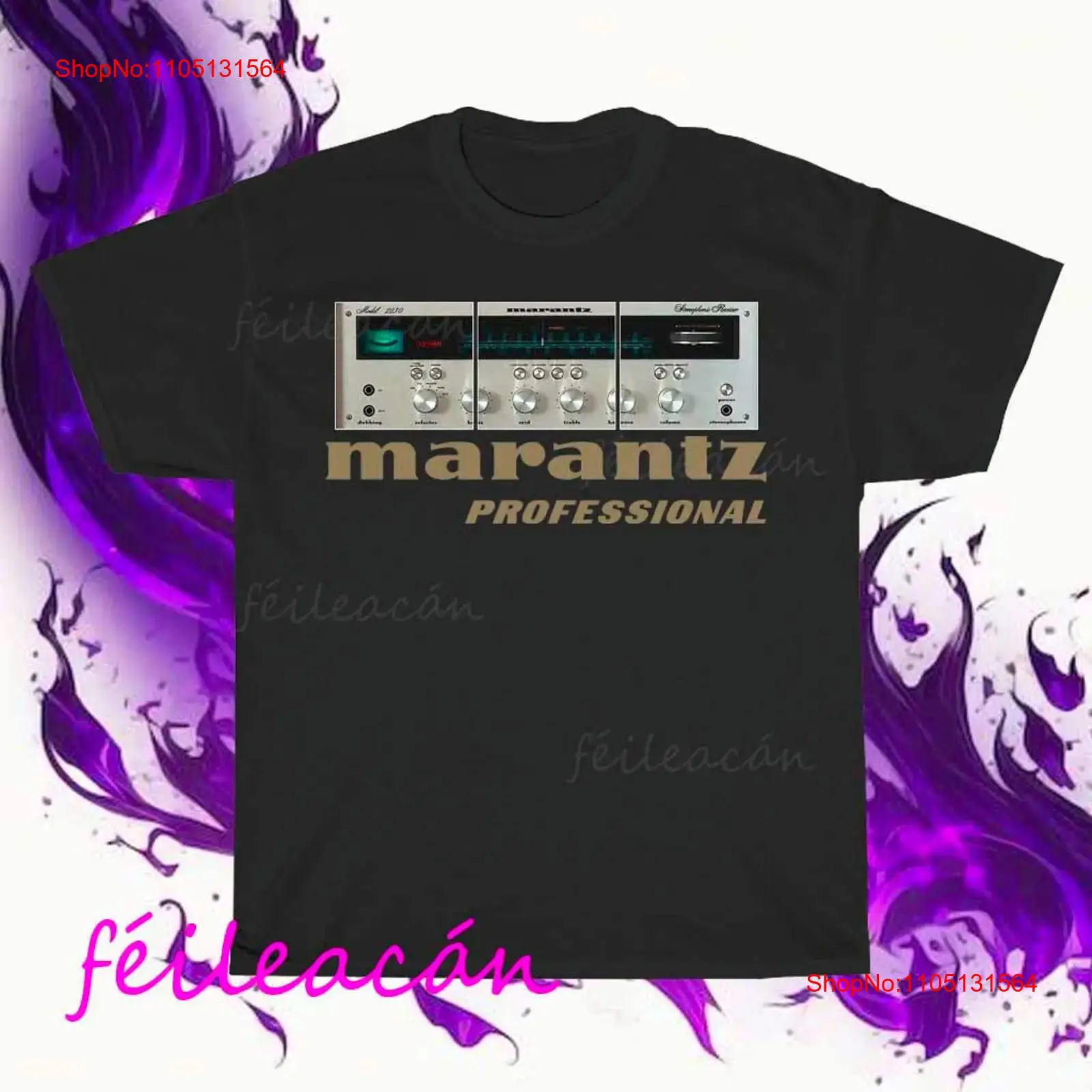 Streetwear Brand Logos - เสื้อยืดลายโลโก้ Marantz Amplifier ของแท้ สไตล์อเมริกัน ตลกๆ