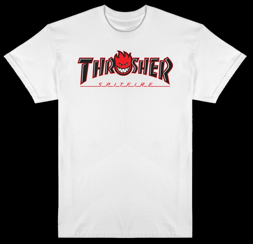 Streetwear Brand Magazine - เสื้อยืดลายกราฟิกผ้าฝ้าย คลาสสิค โลโก้ Bighead Outline Skateboard