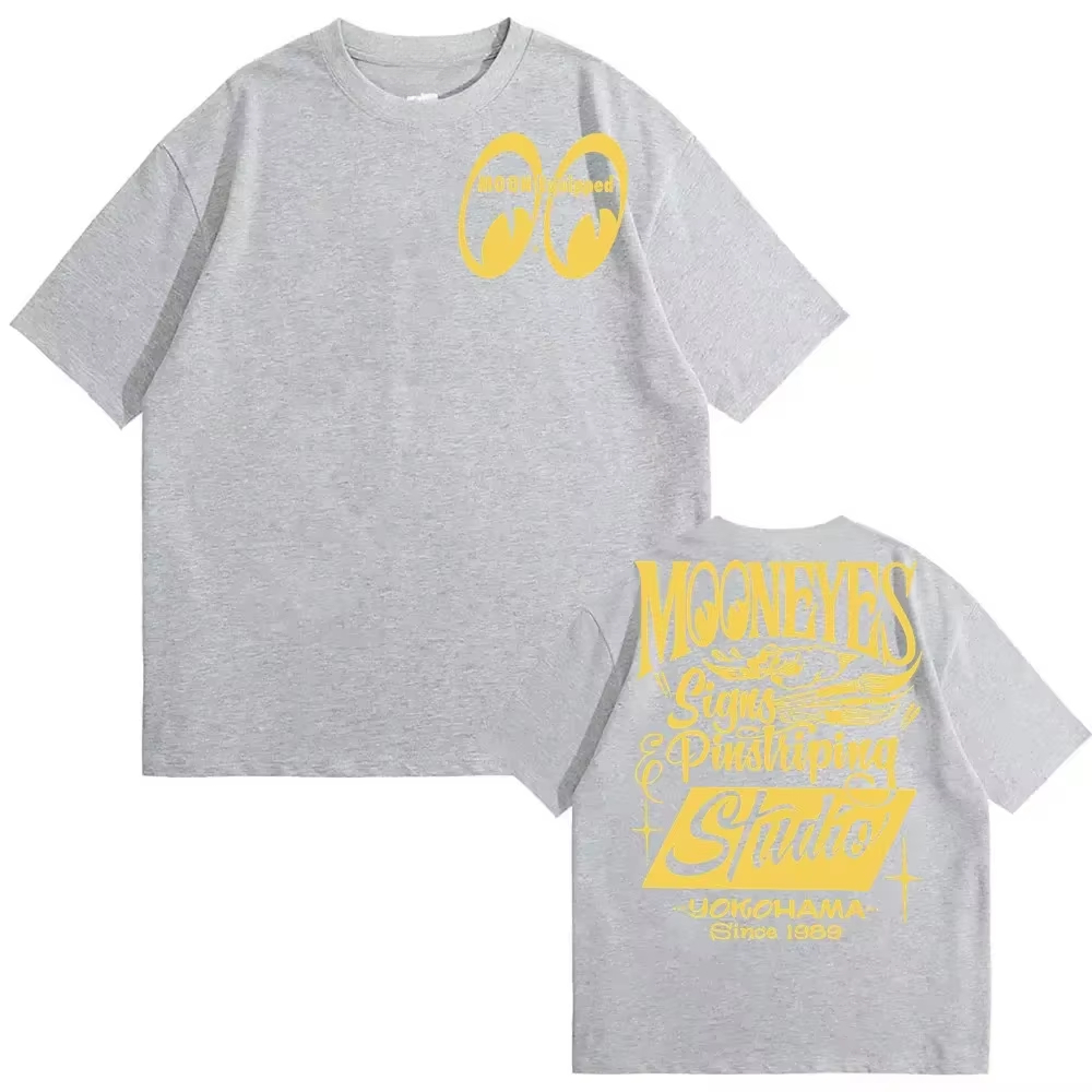 เสื้อยืดลายกราฟิกผ้าฝ้าย แบรนด - Streetwear Brand With Eye บทวิจารณ์และราคา