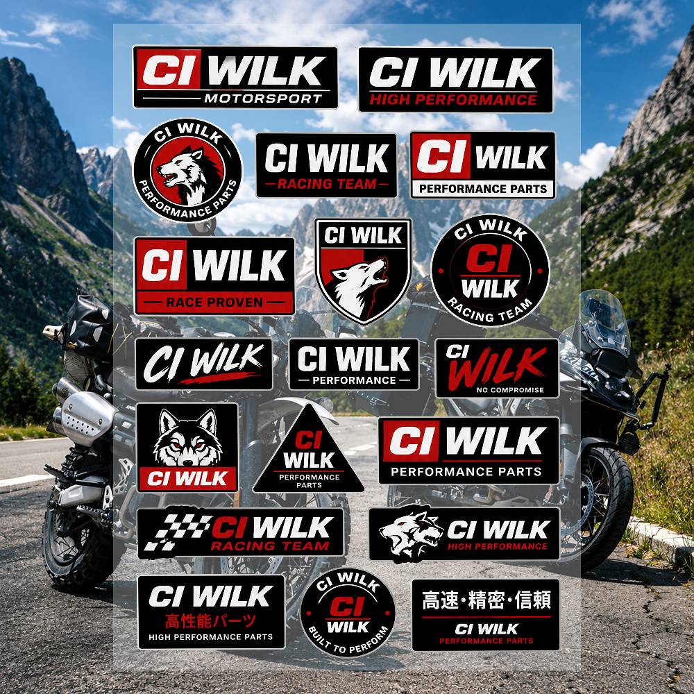 ชุดสติกเกอร์แบรนด์ A-ci Wh-Ig- - Streetwear Brand Stickers บทวิจารณ์และราคา