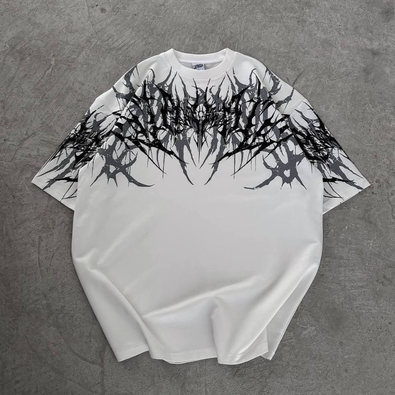 เสื้อยืดโอเวอร์ไซส์ยูนิเซ็กส์แ - Streetwear Brand Fonts บทวิจารณ์และราคา