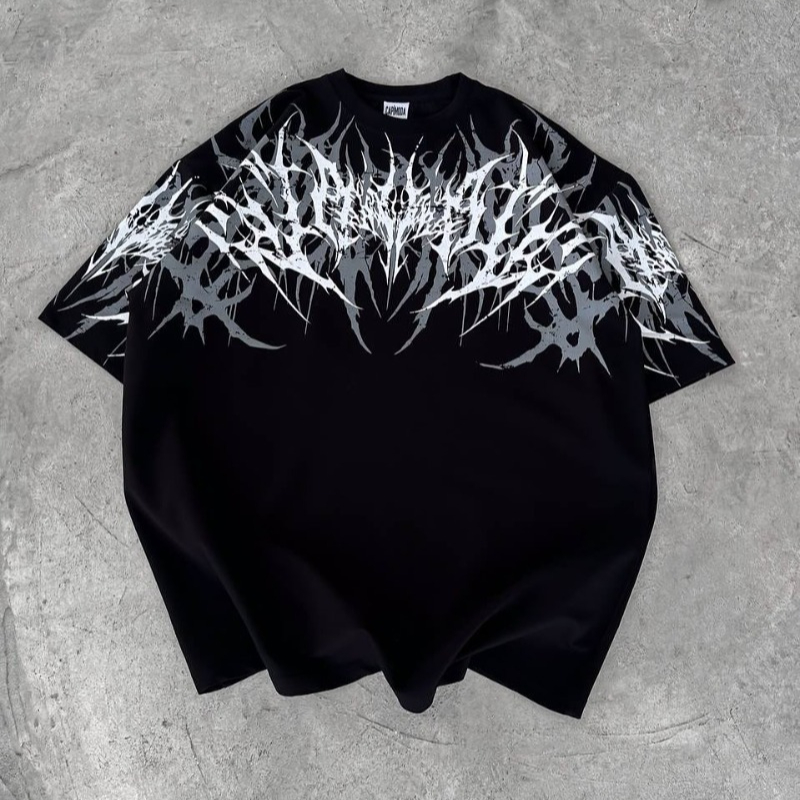 เสื้อยืดโอเวอร์ไซส์ยูนิเซ็กส์แ - Streetwear Brand Fonts บทวิจารณ์และราคา