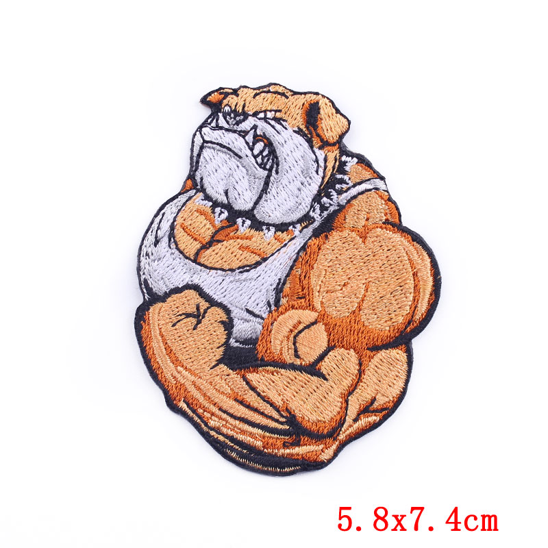กีฬาฟิตเนส Applique Patch สัตว - Streetwear Brand Stickers บทวิจารณ์และราคา