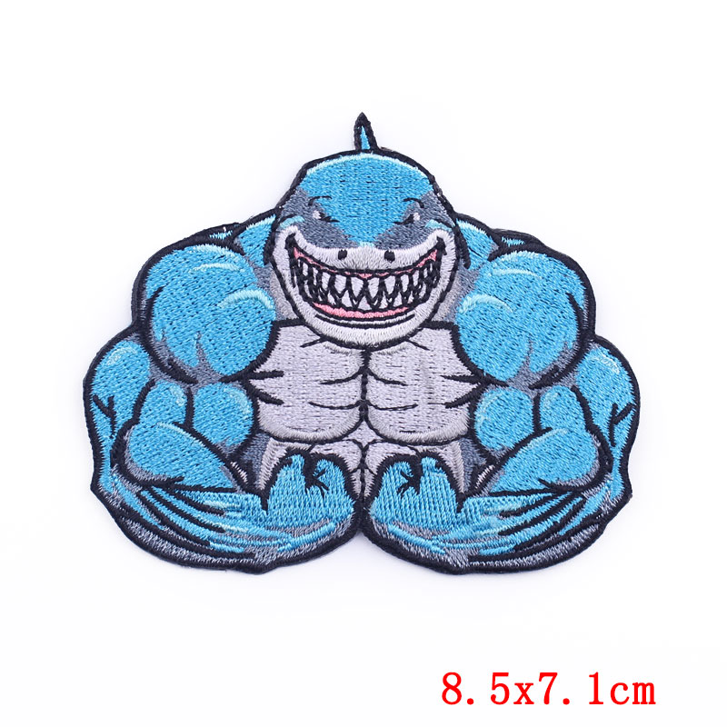 กีฬาฟิตเนส Applique Patch สัตว - Streetwear Brand Stickers บทวิจารณ์และราคา