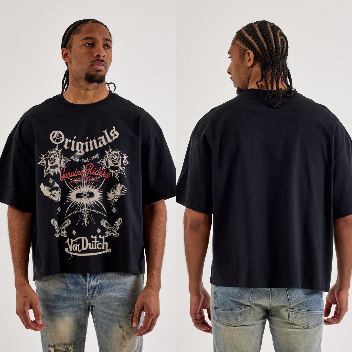 เสื้อยืดลายกราฟิก Moto Flying  - Streetwear Brand With Eye บทวิจารณ์และราคา