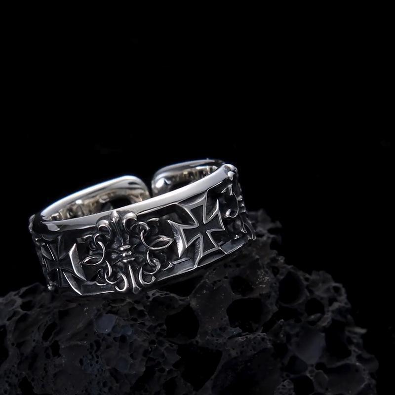 ใหม่ย้อนยุคข้ามฮิปฮอปพังก์สไตล - Chrome Hearts Ring บทวิจารณ์และราคา