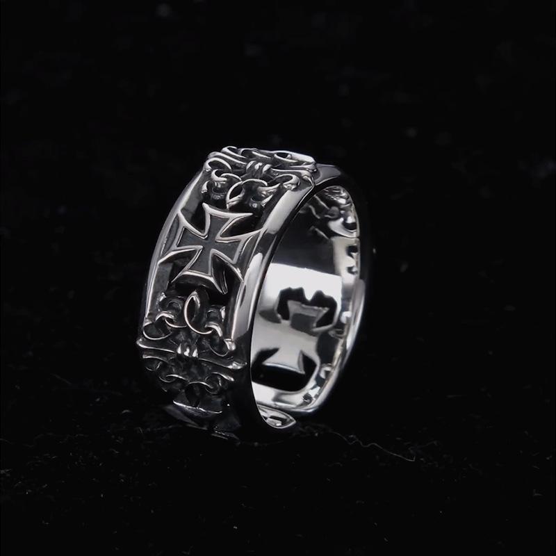 ใหม่ย้อนยุคข้ามฮิปฮอปพังก์สไตล - Chrome Hearts Ring บทวิจารณ์และราคา