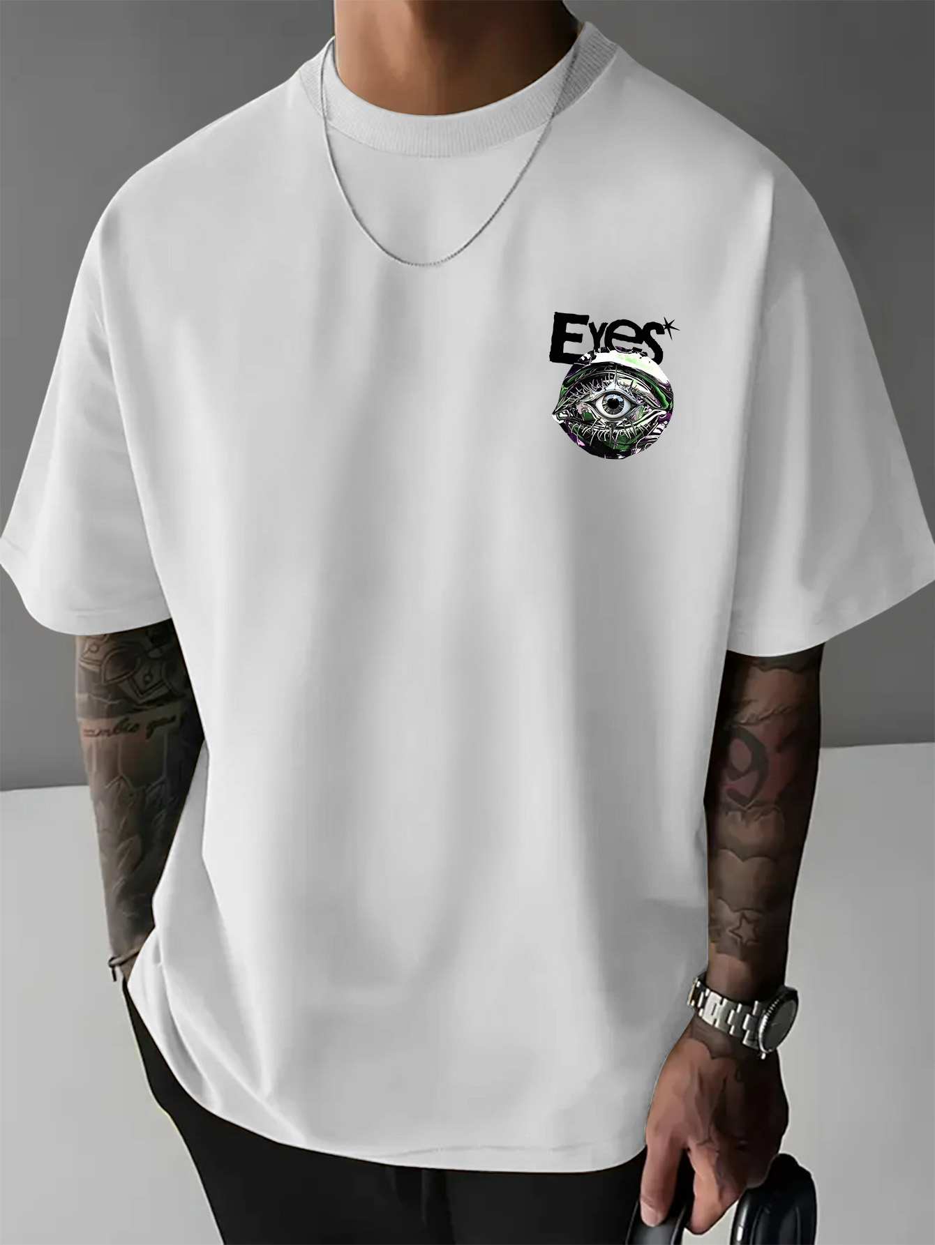 เสื้อยืดโอเวอร์ไซส์สไตล์นิวยอร - Streetwear Brand With Eye บทวิจารณ์และราคา
